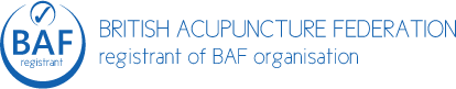 Logo for British acupuncture federation registrant